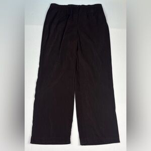 Notations Women's 1X Dress Pants Dark Chocolate Brown Soft Polyester Spandex